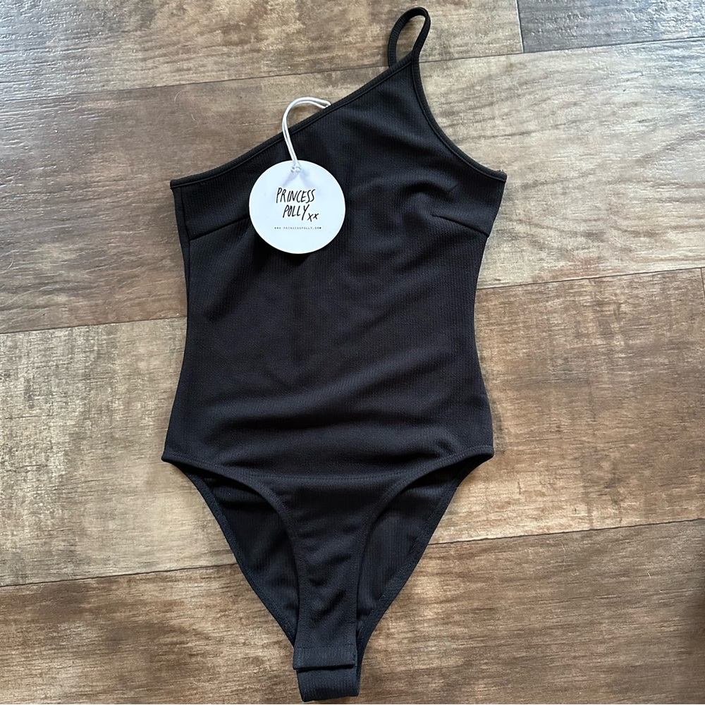 new Princess Polly black ribbed body suit